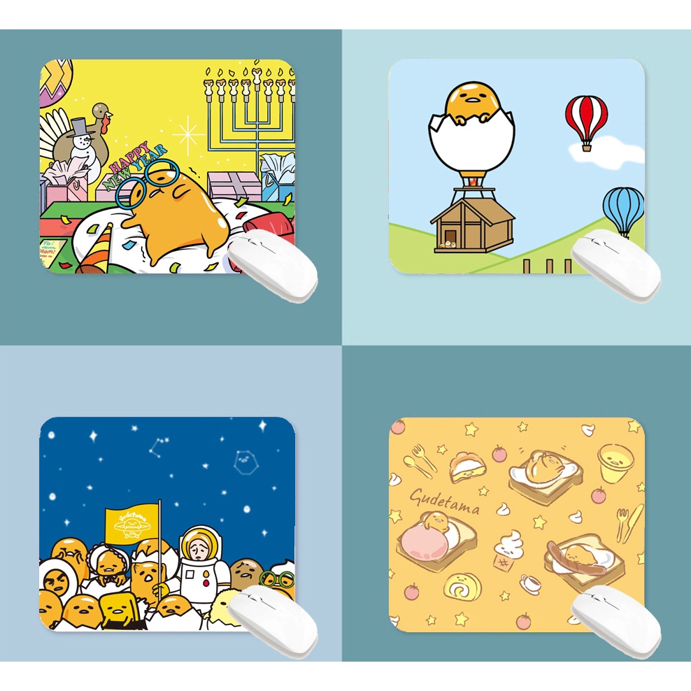 lót chuột trứng lười LOTI36 bàn di chuột cute dễ thương pastel 20 x 24 cm