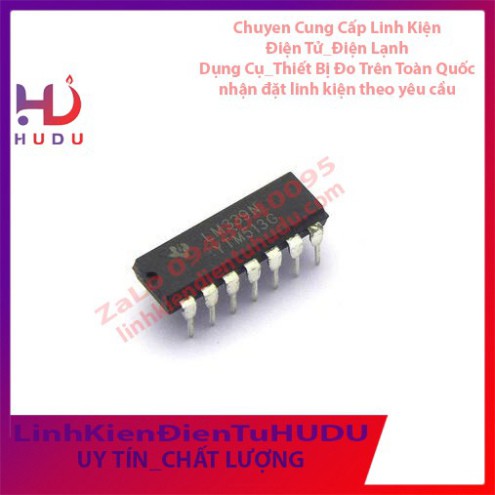 IC số so sánh LM339N DIP14 Chân Cắm Mới