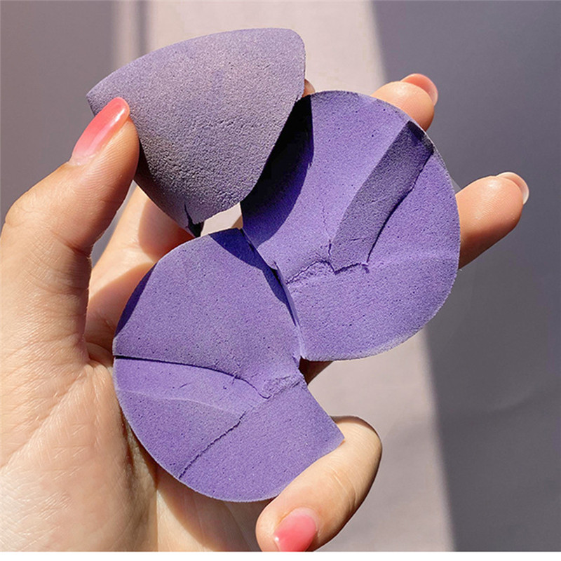 Hộp 4 mút trang điểm mềm mại hình quả trứng tán phấn nền màu kẹo xinh xắn