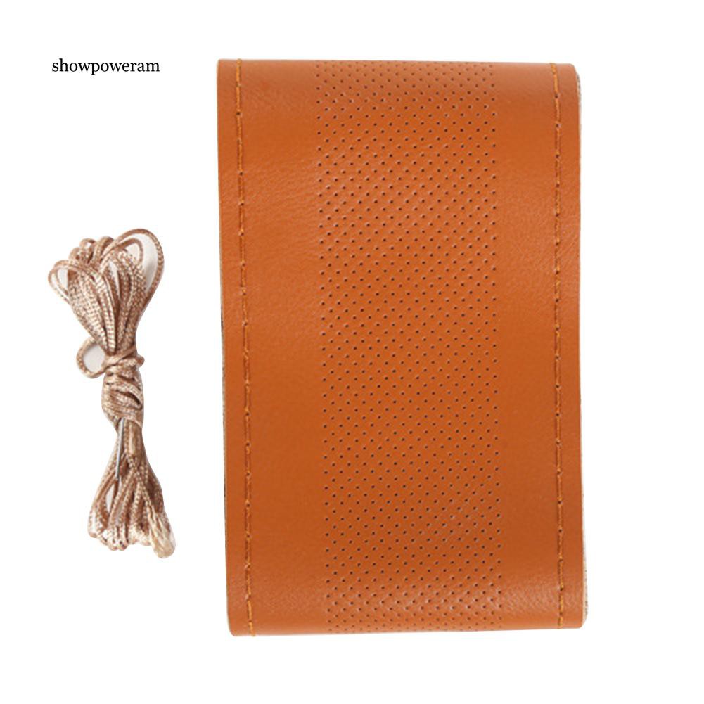 Bọc Vô Lăng Xe Hơi Chất Liệu Da Bò Chống Trượt DIY