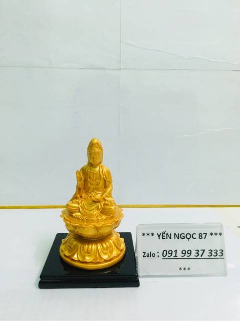 Tượng Phật bà quan âm đế gỗ cao 11 cm