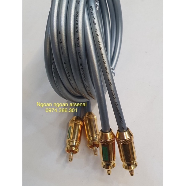 Dây AV- hoa sen (av2, rca) cao cấp hãng YARBO, KIMBER
