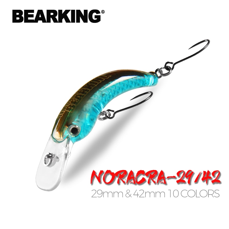 Mồi Câu Cá Giả Mini BEARKING 29mm 42mm Chất Liệu Cứng