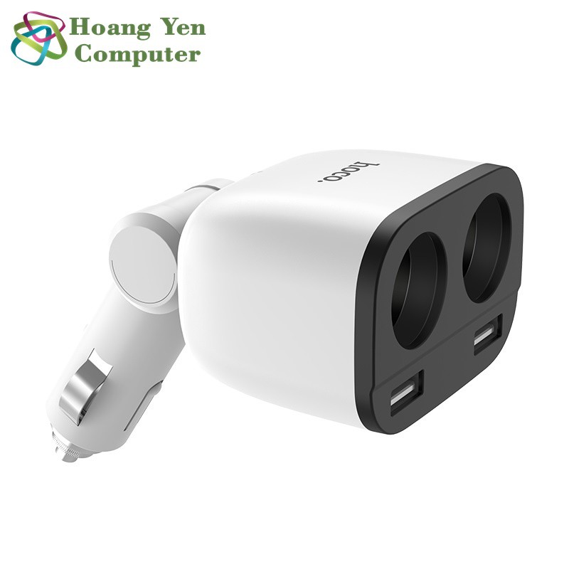 Cốc Sạc Xe Hơi Hoco Z28 Power Ocean 2 Cổng Tẩu Sạc, 2 Cổng Sạc USB - BH 1 Năm | Tẩu sạc Oto | Bộ chia tẩu sạc