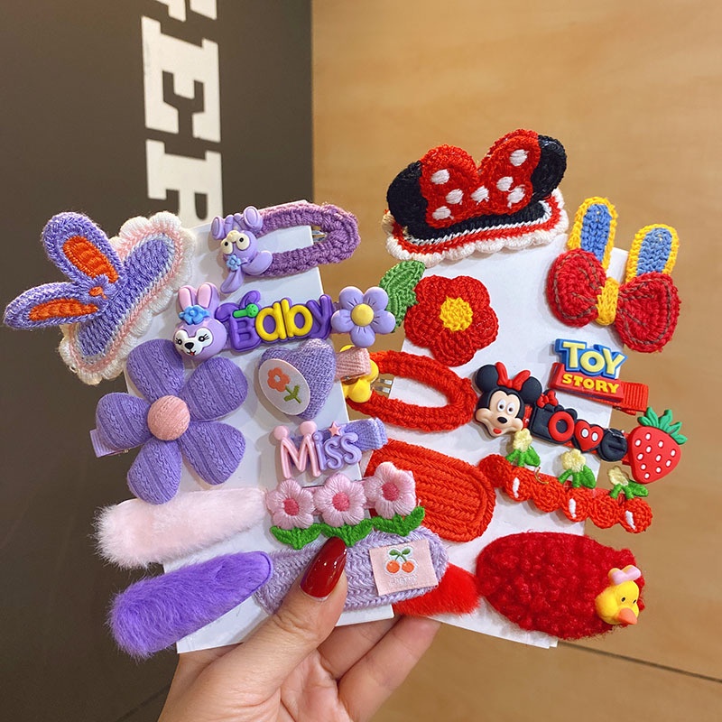 Set 10 Kẹp Tóc Kiểu Dáng Công Chúa Dễ Thương Cho Bé Gái