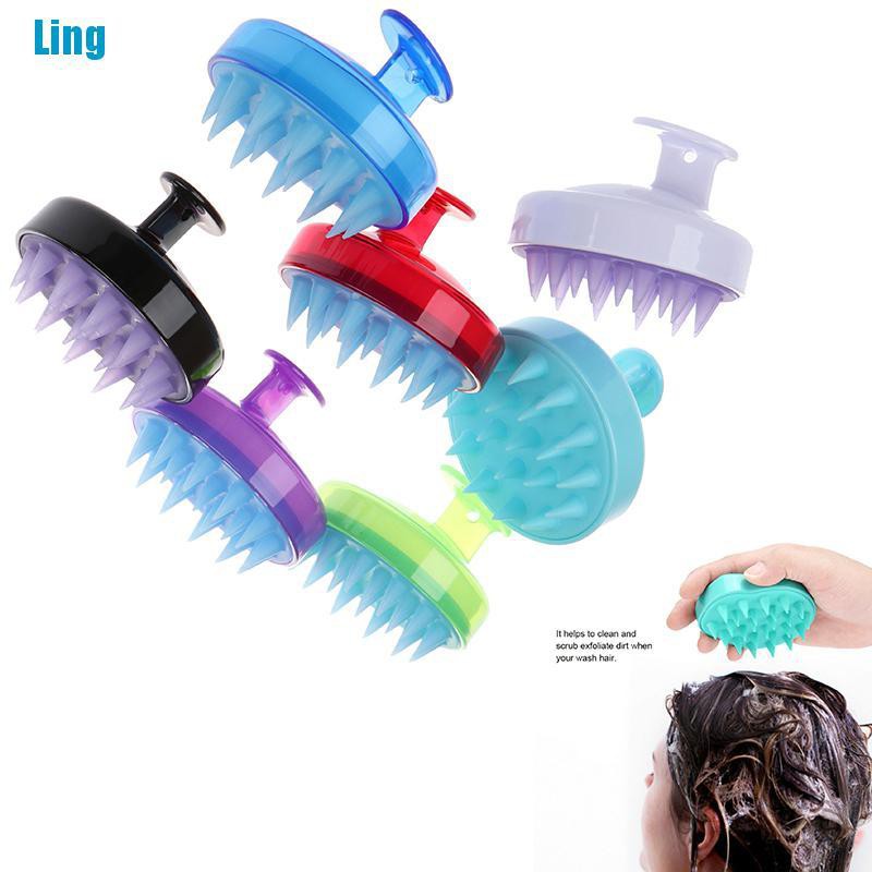Lược gội đầu mát xa thư giãn bằng silicon êm ái thoải mái
