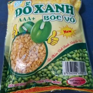 ĐỖ XANH ( bóc vỏ) 200gram combo 5 Gói