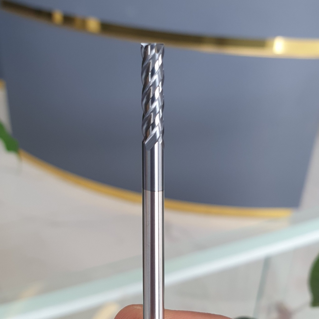 Dao phay ngón 2F, 4F 45HRC, lớp phủ nano đen