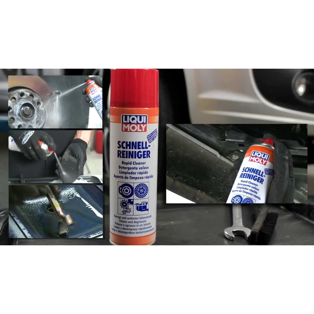 Chai xịt tẩy rửa thắng xịt sên dầu mỡ Liqui Moly Rapid Cleaner 3318 500ml