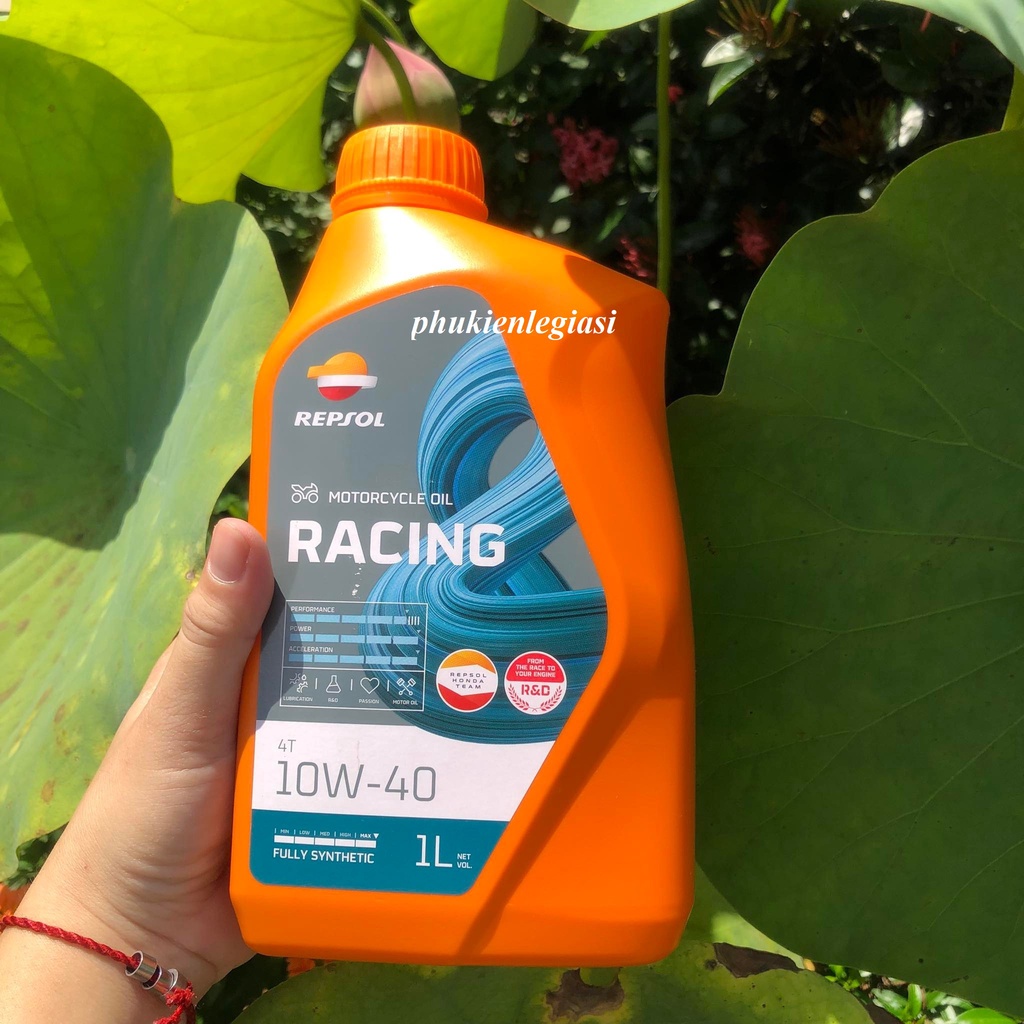 Nhớt Repsol Moto Racing 4T 10w-40 xe số Full tổng hợp
