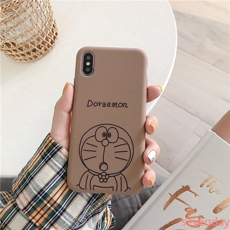 Ốp điện thoại mềm in hình Doraemon dễ thương có giá đỡ xếp gọn cho Oppo A9 A5 2020 a3s A7 A5s A71 F11 F9 f1s F5 a83 a57