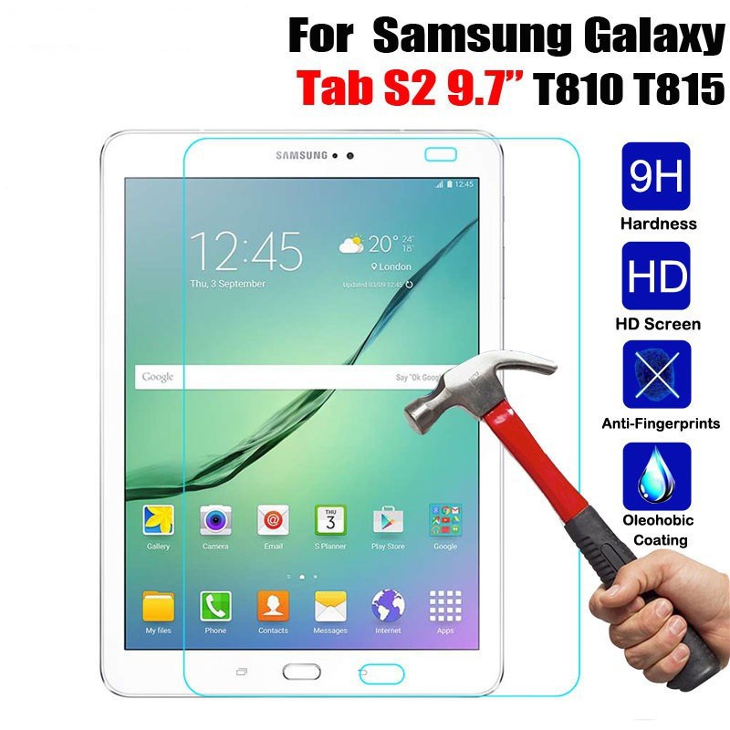 Dán kính cường lực SamSung Galaxy Tab S2 9.7 T815, T810, SamSung Galaxy Tab S2 8.0 T715, T710 chống vỡ, chống xước