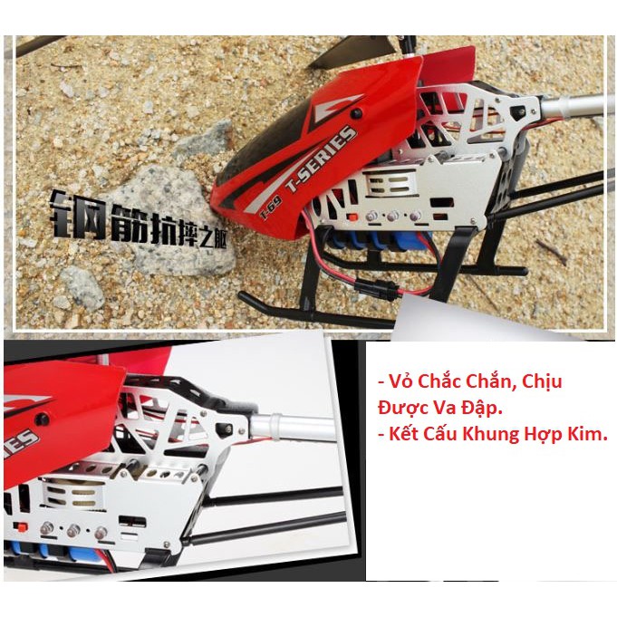 Máy Bay Mô Hình- Trực Thăng Điều Khiển Từ Xa T69 Cỡ Siêu Lớn- Sử Dụng Pin Sạc