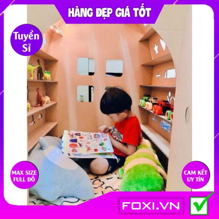 Nhà bìa carton cho bé Foxi-Chất liệu carton 5-7 lớp siêu bền-Chịu lực tốt-Giúp bé tăng khả năng sáng tạo và thích nghi