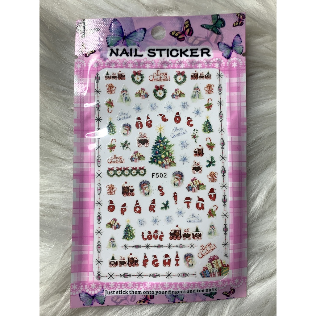 Sticker Trang Trí Móng Noel Siêu Đẹp 3