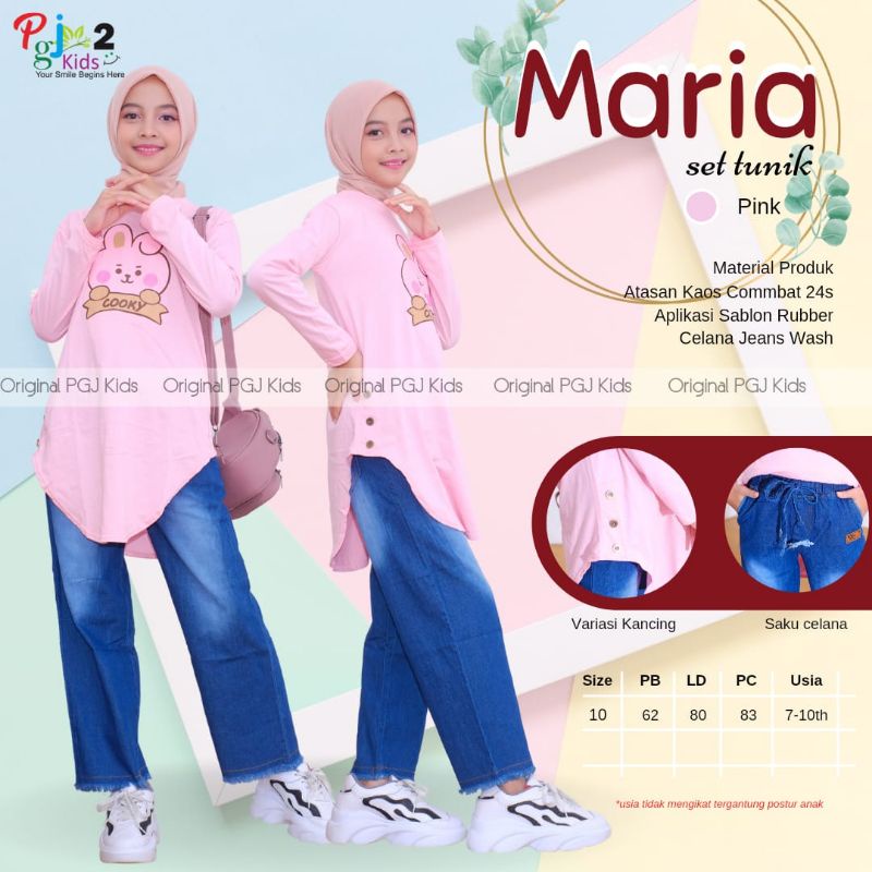 Áo Thun In Hình Moula MARIA BT21 Kèm Quần JEANS Thời Trang Cho Tuổi Teen