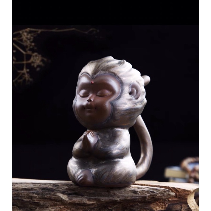 Tượng Tôn Ngộ Không Hoá Đá Trang Trí Hồ Cá Tép, Thuỷ Sinh