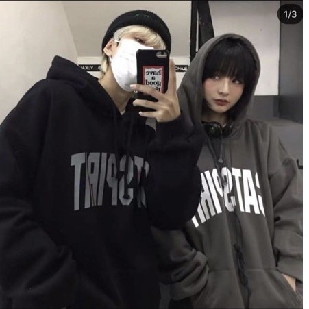 [DEAL SỐC] Áo hoodie form rộng phối chữ unisex Nam nữ