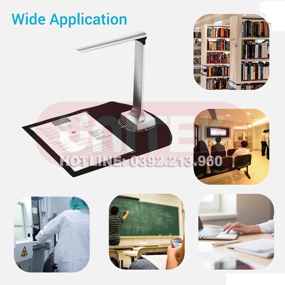 Máy Scan Màu Di Động Thông Minh K1300AF - Scan Tài Liệu A4/A5/A6/A7 cao cấp