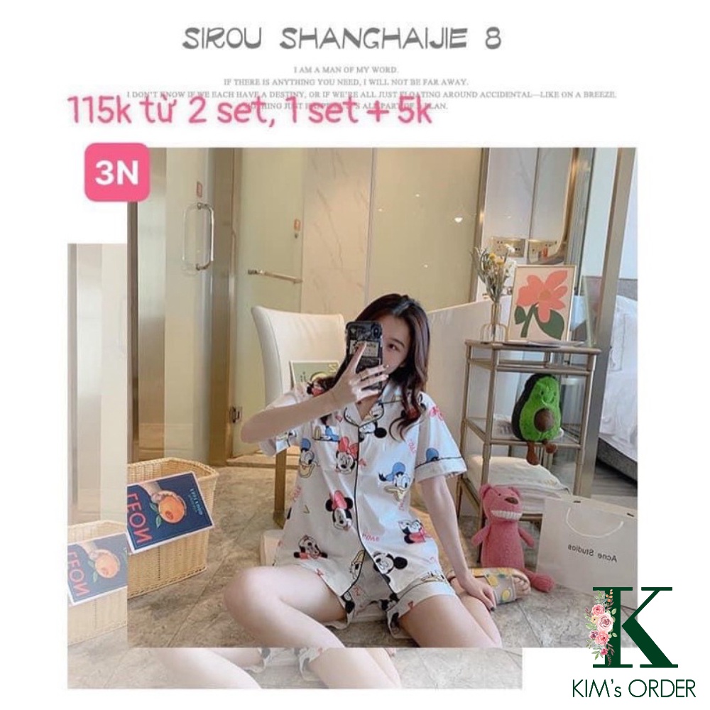 Set bộ mặc nhà ngắn tay loại 1 mẫu mới (Mẫu 2N, 3N, 4N, 5N, 6N, 7N)