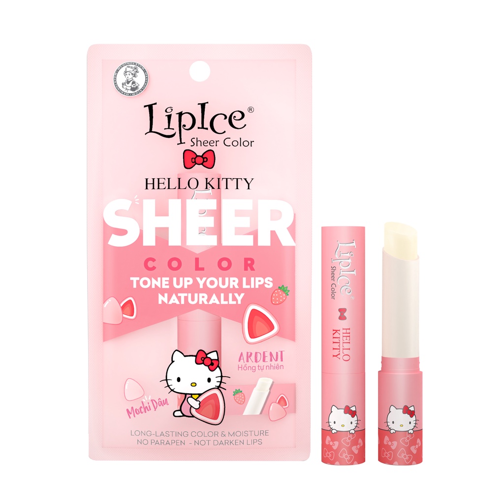 Son dưỡng hiệu chỉnh sắc môi tự nhiên LipIce Sheer Color x Hello Kitty 2.4g (Phiên bản giới hạn) + Tặng kèm móc khóa