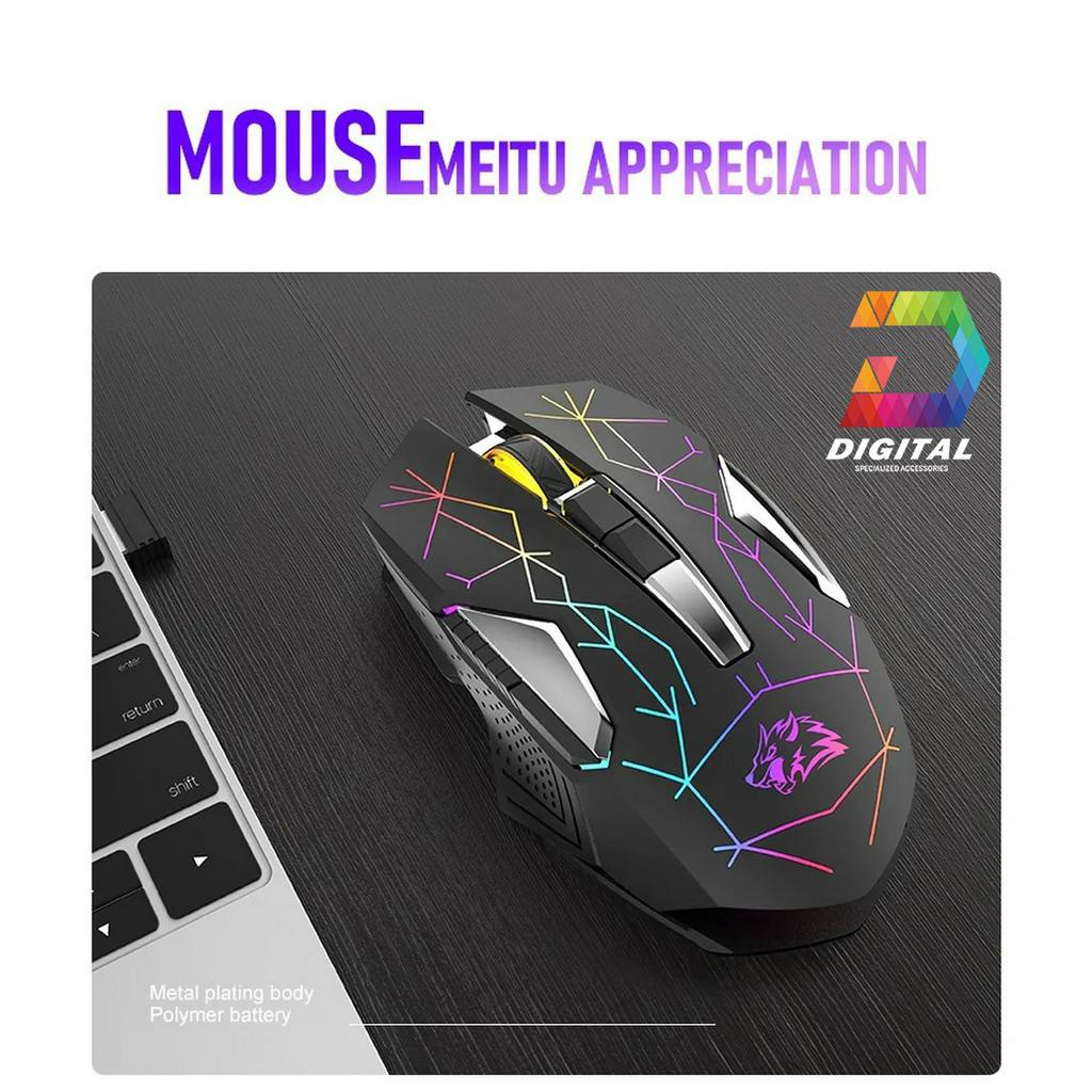 Chuột Không Dây Pin Sạc Gaming X18 Chính Hãng