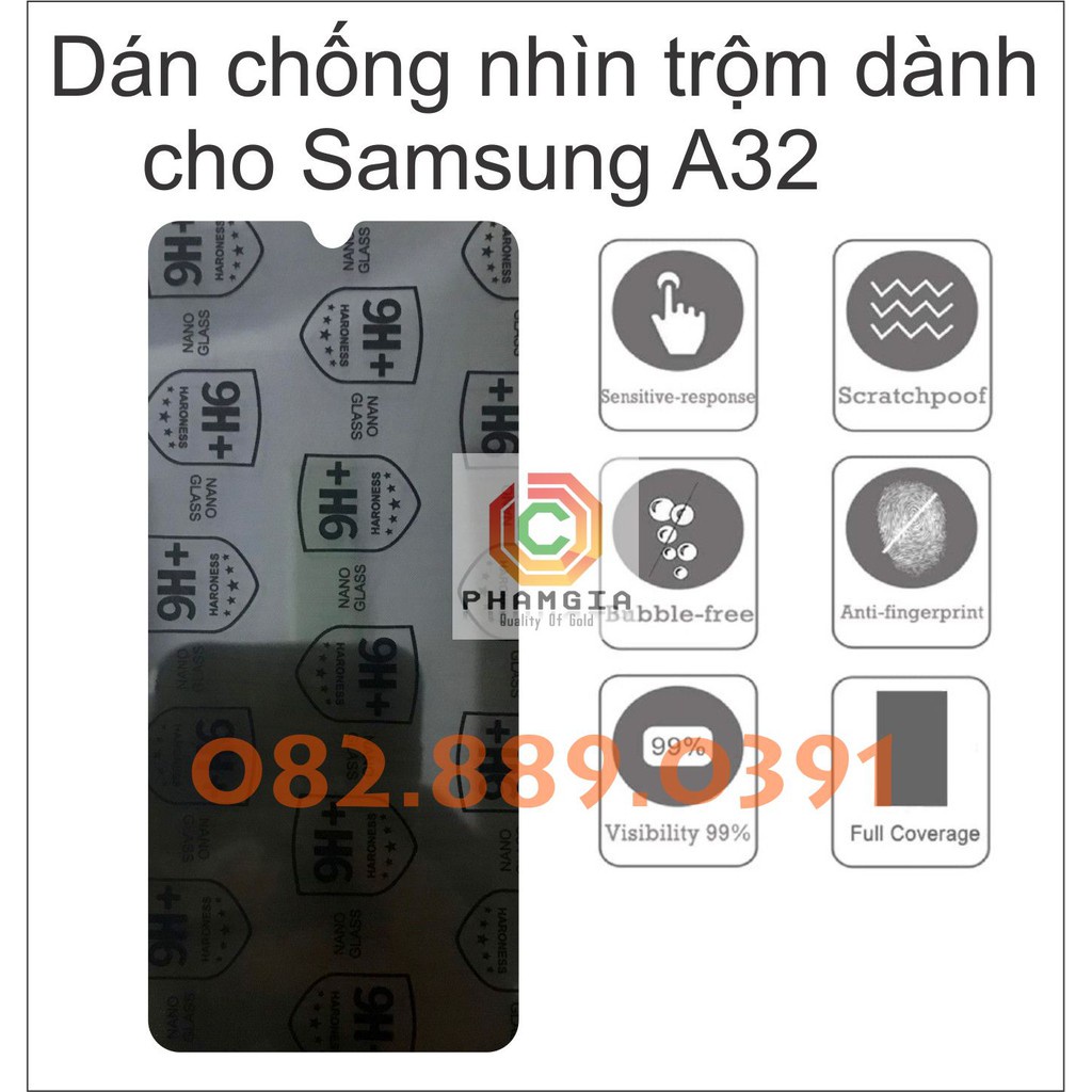 Dán cường lực dẻo nano chống nhìn trộm dành cho Samsung Galaxy A32 4G  (SM-A325F/DS) / A32 5G