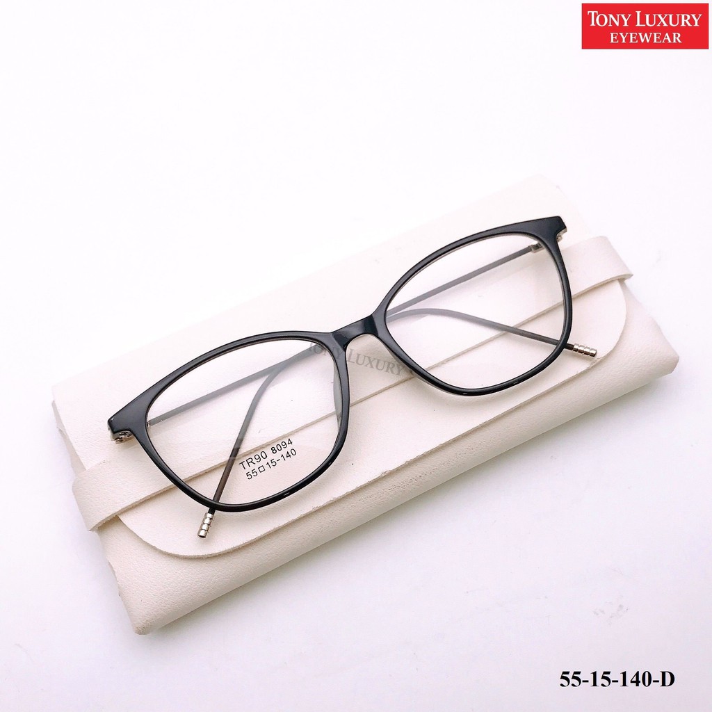 Gọng kính cận mắt mèo Tonyluxury Eyewear 55-15-140 nhận cắt Tròng Cận Viễn Loạn | BigBuy360 - bigbuy360.vn