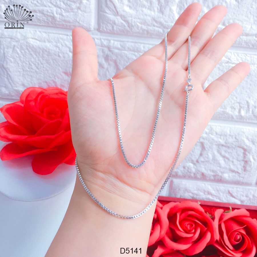Dây chuyền bạc , dây mạ bền màu cao cấp Orin D5141