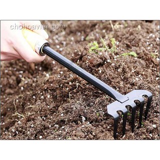 Cào làm vườn mini cán gỗ tiện dụng