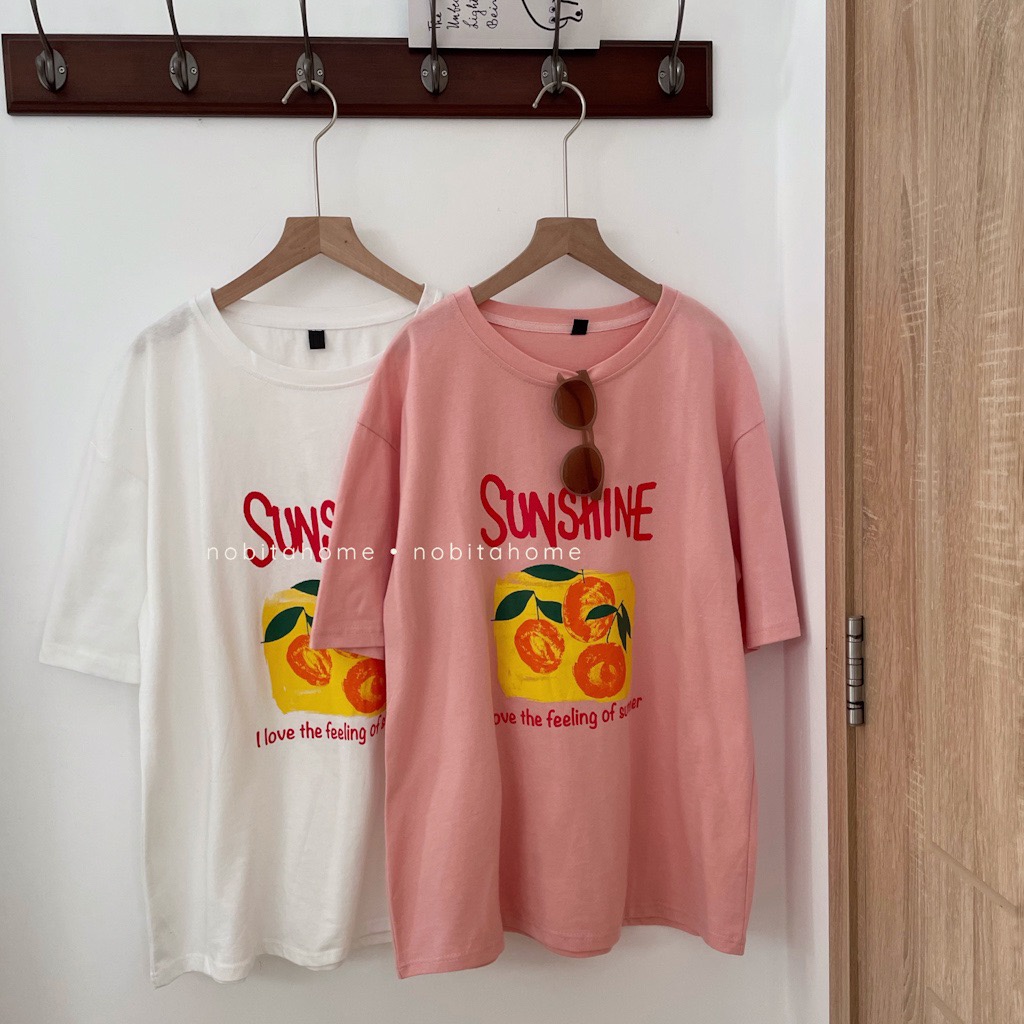 NOBITA HOME - ÁO THUN TAY NGẮN IN CHỮ SUNSHINE