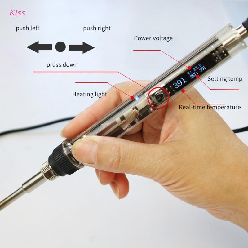 Mỏ Hàn Điện 72W DC 12-24V Màn Hình OLED Chuyên Dụng