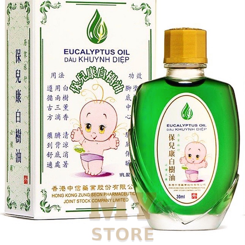 (Chính Hãng) Dầu Khuynh Diệp Hồng Kông Eucalyptus Oil 30ml