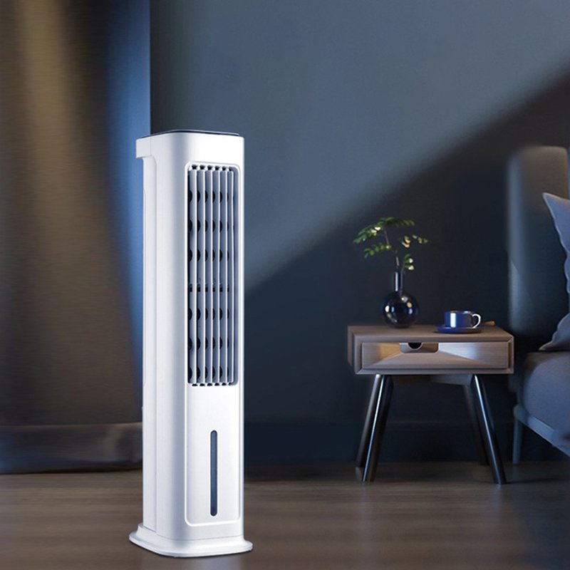 Quạt điều hòa hơi nước BL-SD3 HYUNDAI , quạt cây cảm ứng, điều khiển từ xa - TẶNG 2 CHAI ĐÁ KHÔ