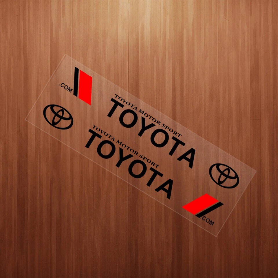Bộ 2 tem dán cửa xe ô tô Toy