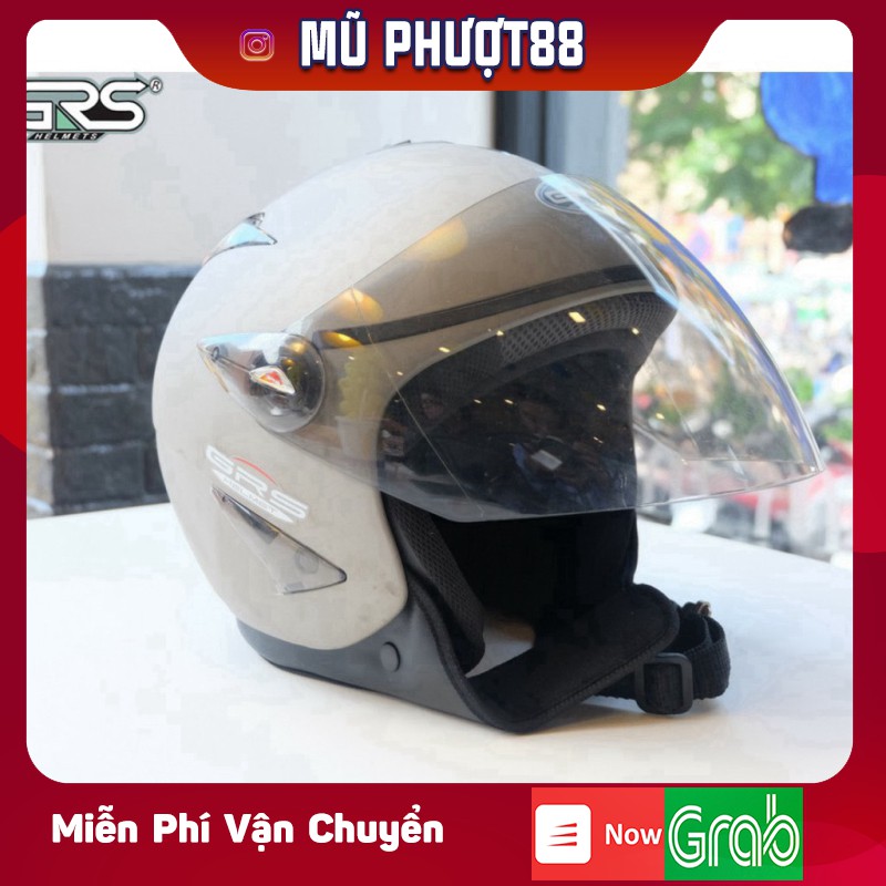 Kính mũ GRS A27K (kính chính hãng GRS) clip thật