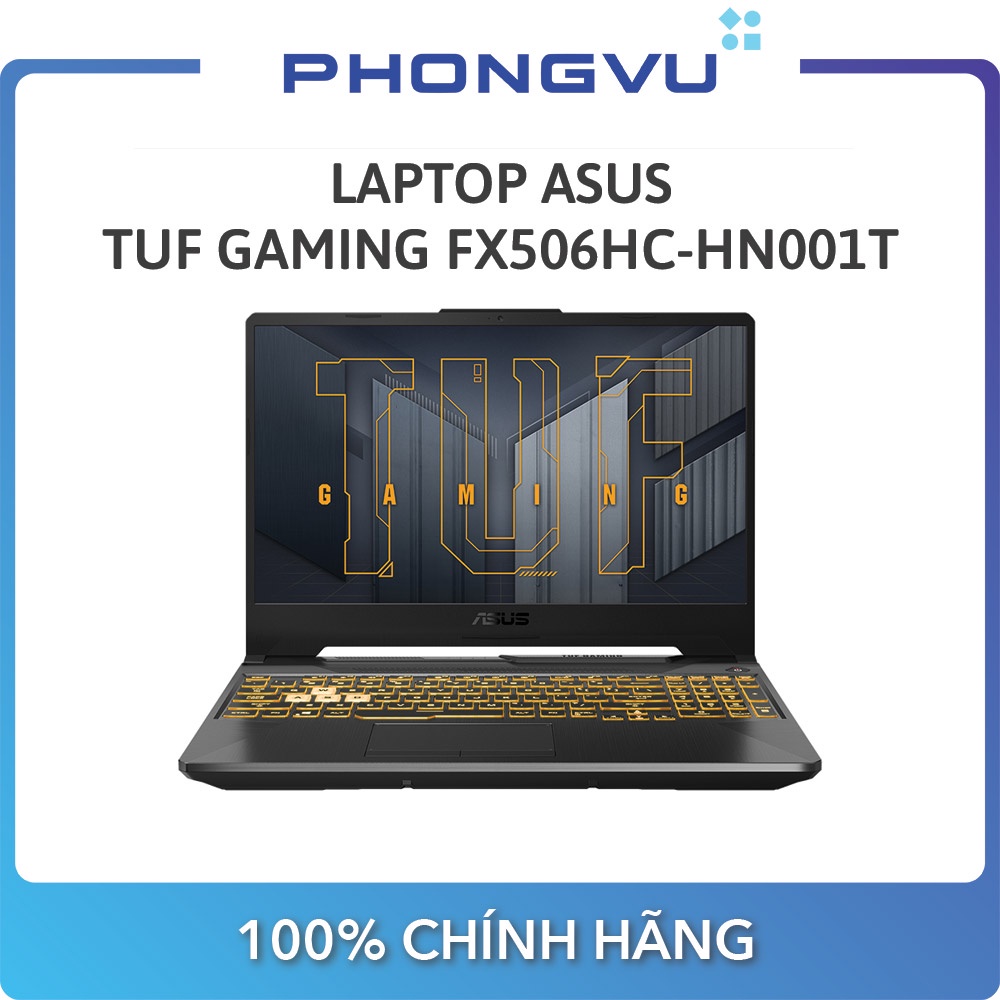 Laptop ASUS TUF Gaming FX506HC-HN001T (15.6" Full HD / i7-11800H / 8GB / SSD 512GB / RTX 3050) - Bảo hành 24 tháng