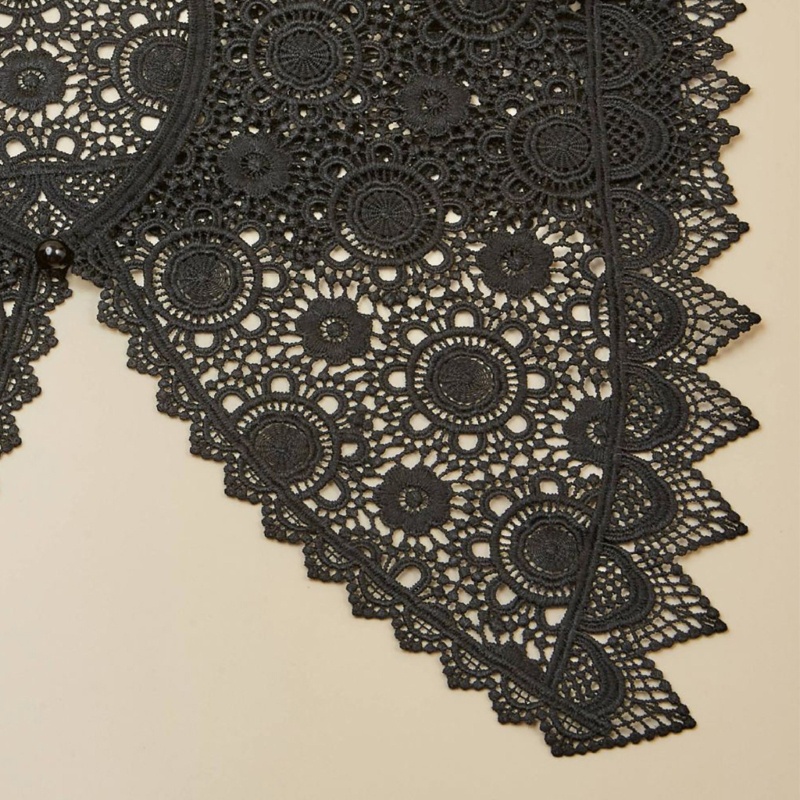 Cổ Áo Rời Đục Lỗ Trang Trí Cổ Áo Rời Được