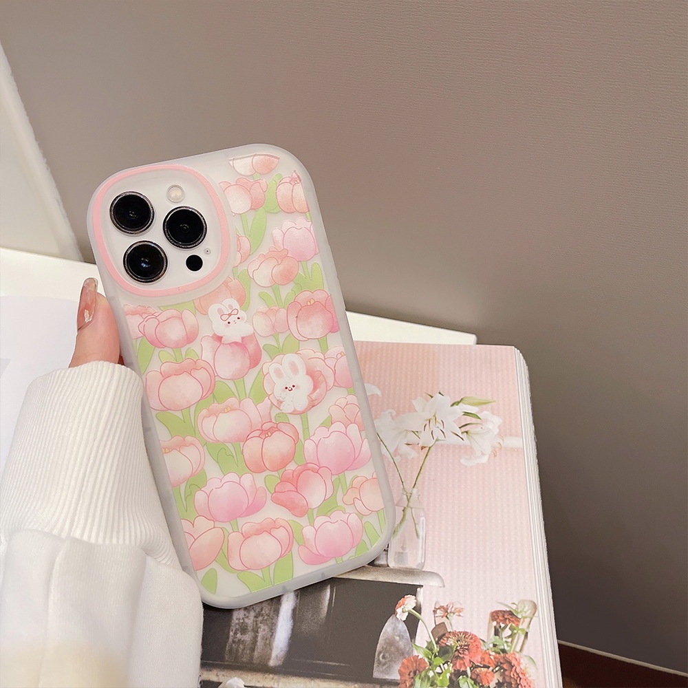 Ốp Điện Thoại tpu Họa Tiết Hoa Tulip 13 Cho iPhone 11 7Plus 8Plus Xr XS Max 13 12 Pro Max 12promax iPhone 11 7/8