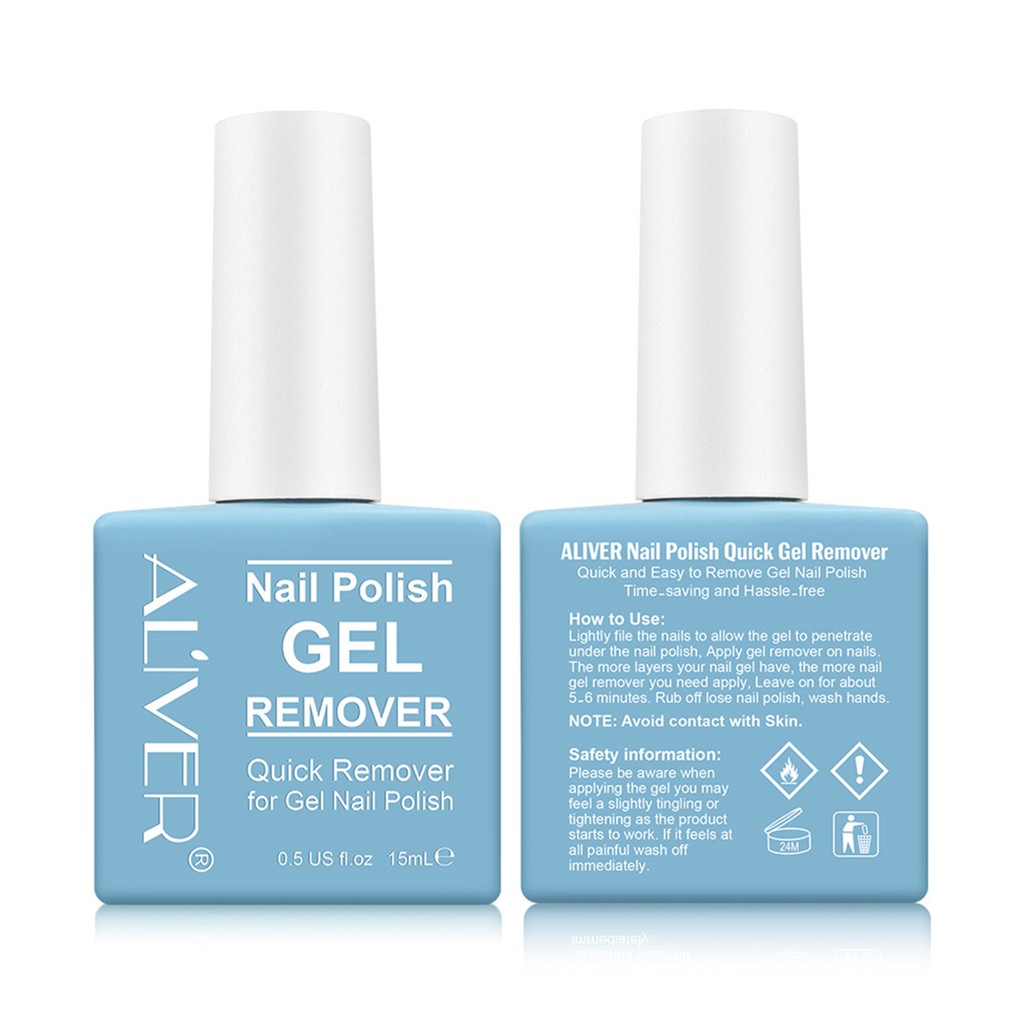 [Hàng mới về] Nước Tẩy Gel Sơn Móng Tay Nhanh Khô Aliver 15ml