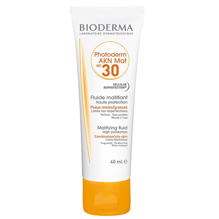 Kem chống nắng cho da hỗn hợp dầu Bioderma photoderm akn mat spf30 40ml TẶNG mặt nạ Sexylook (Nhập khẩu)