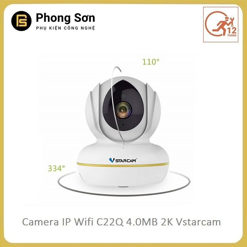 Camera IP Vstarcam C22Q 4.0 Megapixel 2K QHD (2560 x 1440p) ,camera CCTV