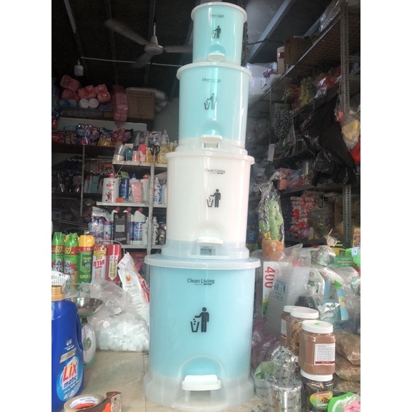 Thùng Rác Đạp Oval Duy Tân Cao Cấp Nhí/Nhỏ/Trung/Lớn