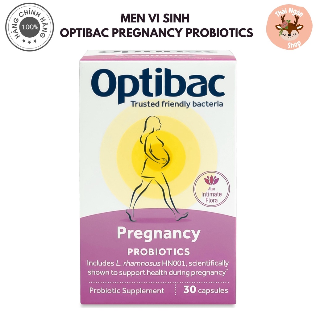 Men Vi Sinh Optibac Probiotics Pregnancy, Sản Phẩm Dành Cho Bà Bầu Và Cho Con Bú, Hộp 30 viên UK
