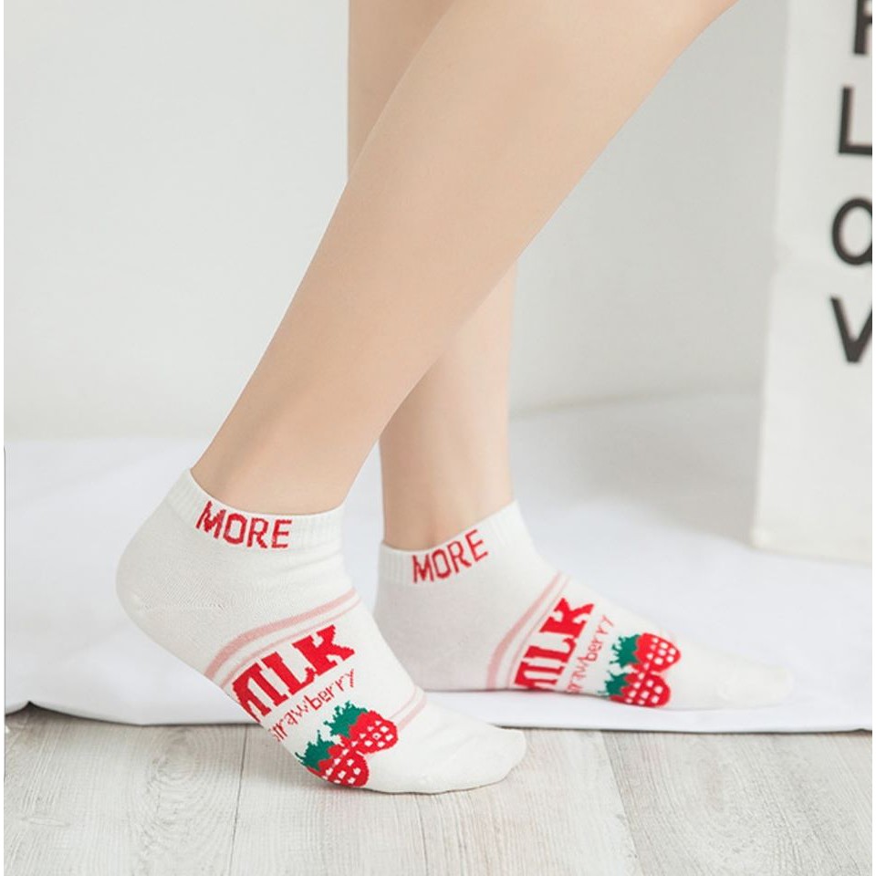 TẤT NỮ CỔ NGẮN HÌNH KẸO NGỌT XINH