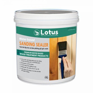 Sơn lót gỗ, lấp tim, làm phẳng mịn, không dung môi, hệ nước an toàn - Sanding Sealer (1kg)