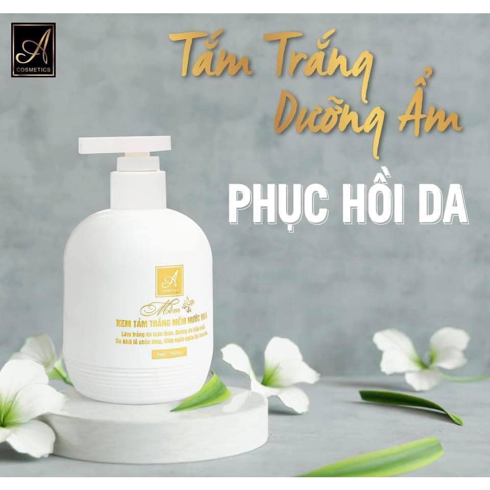 Kem tắm trắng mềm nước hoa A Cosmetics 150ml làm trắng da toàn thân hiệu quả