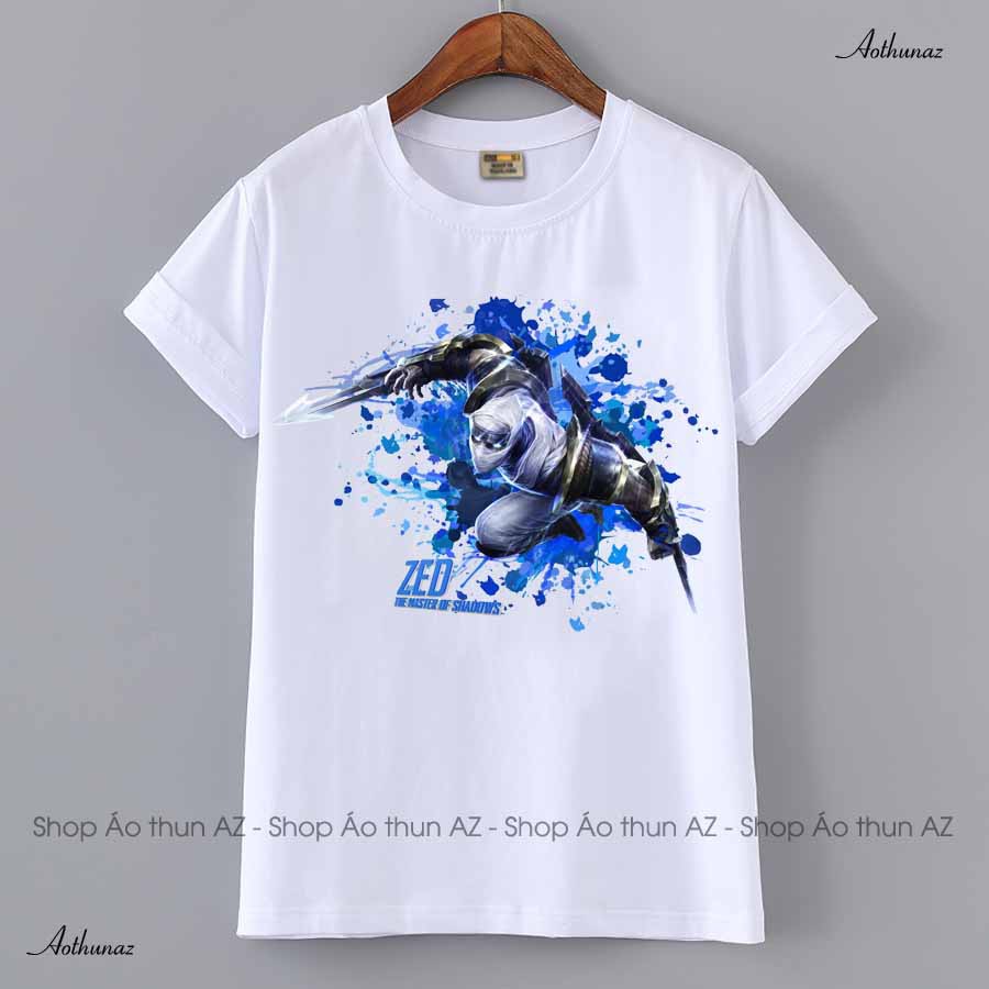 Áo thun LMHT in hình Zed Lôi Kiếm - Game Liên Minh Huyền Thoại M2436
