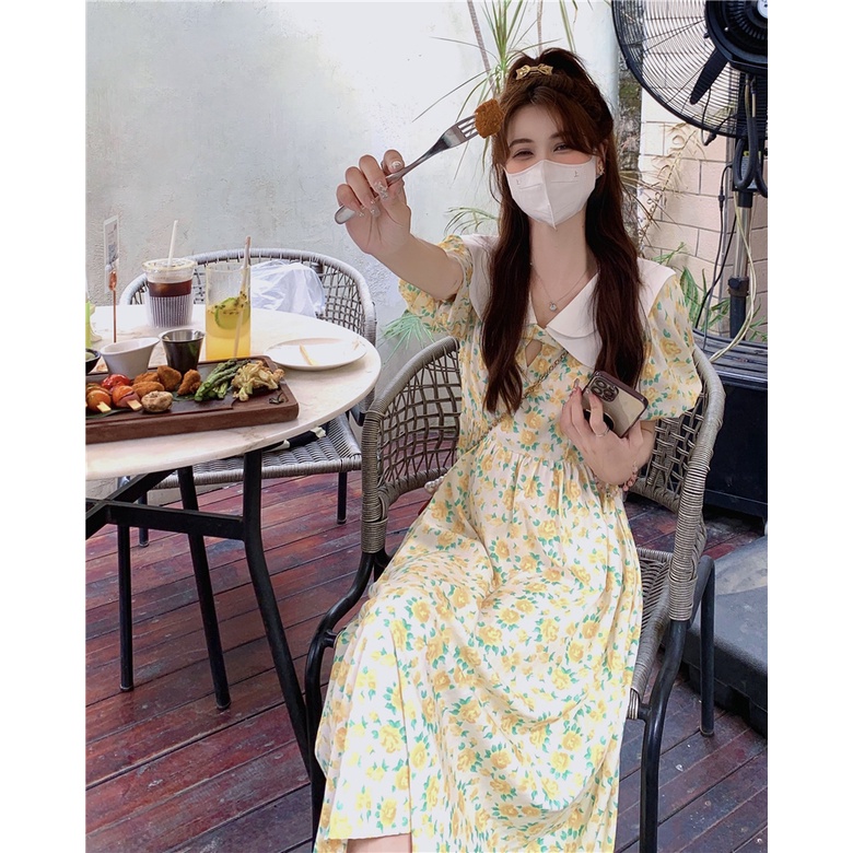 đầm tay phồng váy hoa nhí vintage váy tiểu thư sang chảnh đầm dài váy bầu mùa hè váy hoa nhí dáng dài đầm bigsize nữ váy nữ xinh váy đi chơi đầm đi tiệc đầm nữ