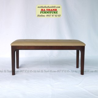 Ghế băng dài gỗ tự nhiên hata- ghế chờ chân gỗ gía rẻ